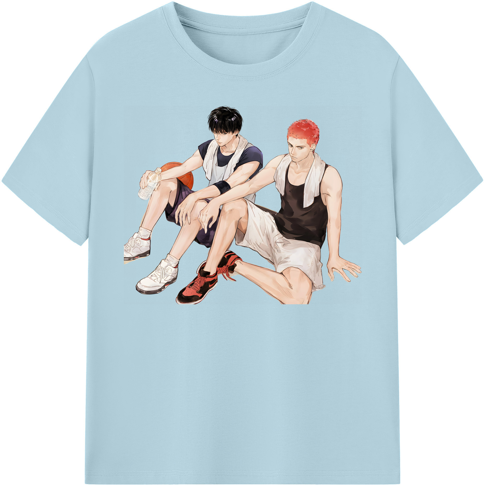 SLAM DUNK／スラムダンク 綿100％半袖Tシャツ（フロントプリント）